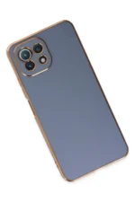 Uray store Xiaomi Mİ 11 Lite Kılıf Volet Silikon - Mavi - Görsel 3