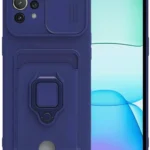 Uray store Xiaomi Mİ 11 Lite Kılıf Zuma Kartvizitli Yüzüklü Silikon - Lacivert