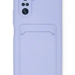 Uray store Xiaomi Mi 11i Kılıf Kelvin Kartvizitli Silikon - Lila