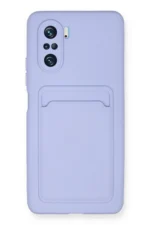 Uray store Xiaomi Mi 11i Kılıf Kelvin Kartvizitli Silikon - Lila