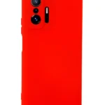 Uray store Xiaomi Mi 11T Pro Kılıf Nano içi Kadife Silikon - Kırmızı