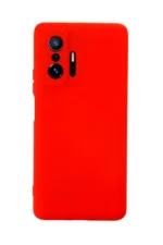 Uray store Xiaomi Mi 11T Pro Kılıf Nano içi Kadife Silikon - Kırmızı