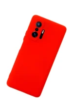 Uray store Xiaomi Mi 11T Pro Kılıf Nano içi Kadife Silikon - Kırmızı - Görsel 3