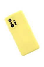 Uray store Xiaomi Mi 11T Pro Kılıf Nano içi Kadife Silikon - Sarı - Görsel 2