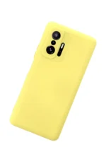 Uray store Xiaomi Mi 11T Pro Kılıf Nano içi Kadife Silikon - Sarı - Görsel 3