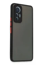 Uray store Xiaomi Mi 12 Lite Kılıf Montreal Silikon Kapak - Siyah - Görsel 2