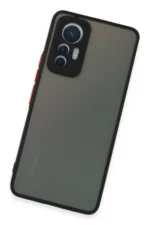 Uray store Xiaomi Mi 12 Lite Kılıf Montreal Silikon Kapak - Siyah - Görsel 3