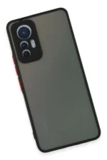 Uray store Xiaomi Mi 12 Lite Kılıf Montreal Silikon Kapak - Siyah - Görsel 4