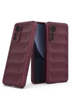 Uray store Xiaomi Mi 12 Lite Kılıf Optimum Silikon - Bordo - Görsel 2
