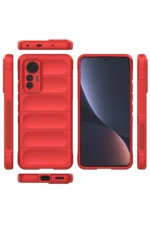 Uray store Xiaomi Mi 12 Lite Kılıf Optimum Silikon - Kırmızı - Görsel 3