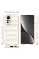 Uray store Xiaomi Mi 12 Lite Kılıf Optimum Silikon - Krem - Görsel 3