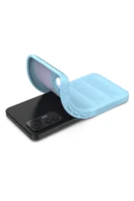 Uray store Xiaomi Mi 12 Lite Kılıf Optimum Silikon - Sky Blue - Görsel 4