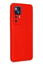 Uray store Xiaomi Mi 12T Pro Kılıf Nano içi Kadife Silikon - Kırmızı - Görsel 2