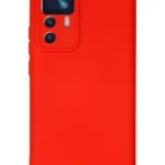 Uray store Xiaomi Mi 12T Pro Kılıf Nano içi Kadife Silikon - Kırmızı