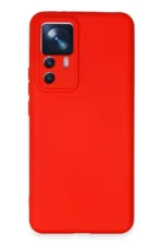 Uray store Xiaomi Mi 12T Pro Kılıf Nano içi Kadife Silikon - Kırmızı