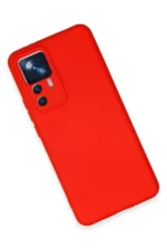 Uray store Xiaomi Mi 12T Pro Kılıf Nano içi Kadife Silikon - Kırmızı - Görsel 3