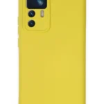 Uray store Xiaomi Mi 12T Pro Kılıf Nano içi Kadife Silikon - Sarı