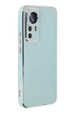 Uray store Xiaomi Mi 12T Pro Kılıf Volet Silikon - Açık Yeşil