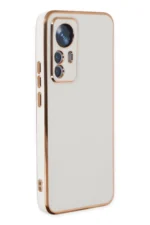 Uray store Xiaomi Mi 12T Pro Kılıf Volet Silikon - Beyaz