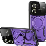 Uray store Xiaomi Mi 13T Pro Kılıf Joy Lens Standlı Kapak - Mor