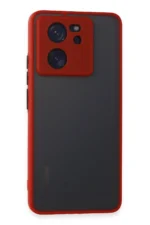 Uray store Xiaomi Mi 13T Pro Kılıf Montreal Silikon Kapak - Kırmızı