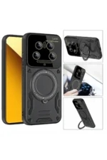 Uray store Xiaomi Mi 14 Ultra Kılıf Joy Lens Standlı Kapak - Mor - Görsel 2