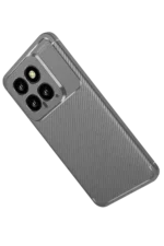 Uray store Xiaomi Mi 14T Kılıf Auto Focus Karbon Kapak - Gri - Görsel 3