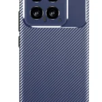 Uray store Xiaomi Mi 14T Kılıf Auto Focus Karbon Kapak - Lacivert