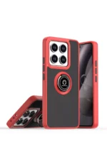 Uray store Xiaomi Mi 14T Montreal Yüzüklü Silikon Kapak - Kırmızı