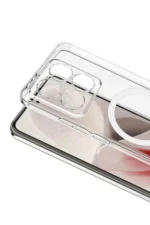 Uray store Xiaomi Mi 14T Pro Combo Sert Şeffaf Magsafe Kapak - Şeffaf - Görsel 2
