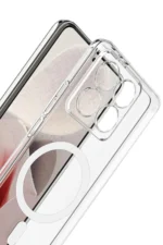 Uray store Xiaomi Mi 14T Pro Combo Sert Şeffaf Magsafe Kapak - Şeffaf - Görsel 3