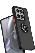 Uray store Xiaomi Mi 14T Pro Kılıf Montreal Yüzüklü Silikon Kapak - Kırmızı - Görsel 2