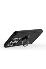Uray store Xiaomi Mi 14T Pro Kılıf Montreal Yüzüklü Silikon Kapak - Lacivert - Görsel 3