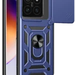 Uray store Xiaomi Mi 14T Pro Kılıf Pars Lens Yüzüklü Silikon - Lacivert