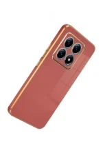 Uray store Xiaomi Mi 14T Pro Volet Silikon - Kırmızı - Görsel 2