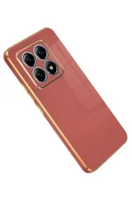 Uray store Xiaomi Mi 14T Pro Volet Silikon - Kırmızı - Görsel 3