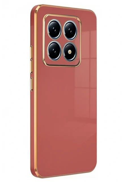 Uray store Xiaomi Mi 14T Pro Volet Silikon - Kırmızı
