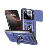 Uray store Xiaomi Mi 15 Pro Kılıf Pars Lens Yüzüklü Silikon - Lacivert