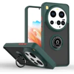 Uray store Xiaomi Mi 15 Ultra Kılıf Montreal Yüzüklü Silikon Kapak - Yeşil