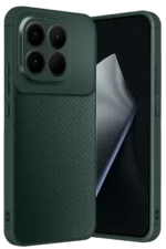Uray store Xiaomi Mi 15T Auto Focus Karbon Kapak - Koyu Yeşil