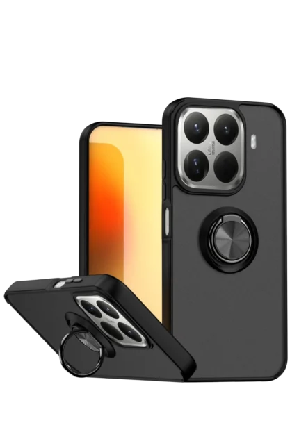 Uray store Xiaomi Mi 15T Pro Montreal Yüzüklü Silikon Kapak - Siyah