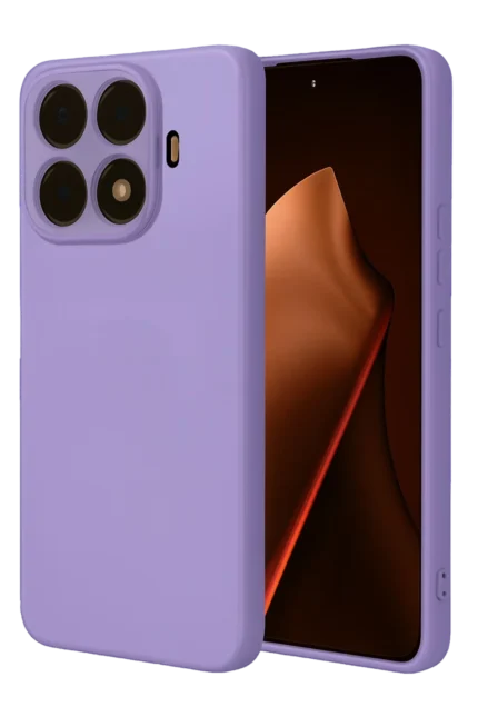 Uray store Xiaomi Mi 15T Pro Nano içi Kadife Silikon - Lila