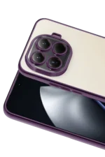Uray store Xiaomi Mi 15T Pro Razer Lensli Silikon - Mor - Görsel 2