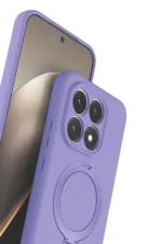 Uray store Xiaomi Mi 15T Regal Magsafe Standlı Kapak - Lila - Görsel 3