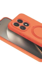 Uray store Xiaomi Mi 15T Regal Magsafe Standlı Kapak - Turuncu - Görsel 2