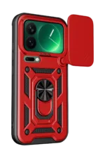 Uray store Xiaomi Mi 17 Pro Max Pars Lens Yüzüklü Silikon - Kırmızı - Görsel 2