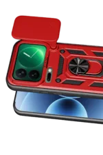 Uray store Xiaomi Mi 17 Pro Max Pars Lens Yüzüklü Silikon - Kırmızı - Görsel 3