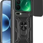 Uray store Xiaomi Mi 17 Pro Max Pars Lens Yüzüklü Silikon - Siyah