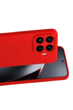 Uray store Xiaomi Mi 17T Nano içi Kadife Silikon - Kırmızı - Görsel 2