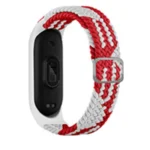 Uray store Xiaomi Mi Band 6 Star Kordon - Beyaz-Kırmızı